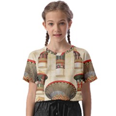 Egyptian Architecture Column Kids  Basic Tee by Wav3s