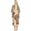 Egyptian architecture column Double Cuff Midi Dress View4