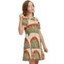 Egyptian architecture column Kids  Puff Sleeved Dress View2