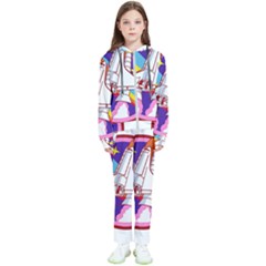 Badge-patch-pink-rainbow-rocket Kids  Tracksuit by Wav3s