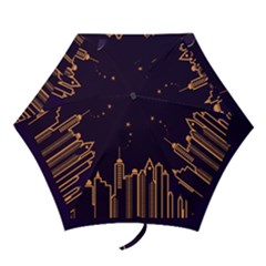 Skyscraper-town-urban-towers Mini Folding Umbrellas by Wav3s