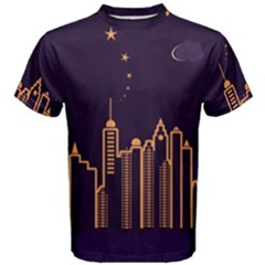 Skyscraper-town-urban-towers Men s Cotton Tee by Wav3s