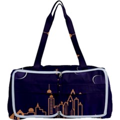 Skyscraper-town-urban-towers Multi Function Bag by Wav3s