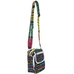 Red-yellow-blue-green-purple Shoulder Strap Belt Bag by Wav3s