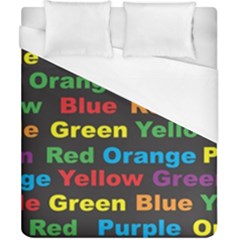 Red-yellow-blue-green-purple Duvet Cover (california King Size) by Wav3s