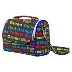 Red-yellow-blue-green-purple Satchel Shoulder Bag by Wav3s