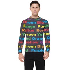 Red-yellow-blue-green-purple Men s Long Sleeve Rash Guard by Wav3s