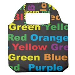 Red-yellow-blue-green-purple Premium Foldable Grocery Recycle Bag by Wav3s