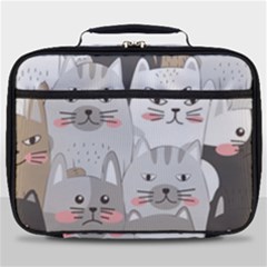 Cute Cats Seamless Pattern Full Print Lunch Bag by Wav3s