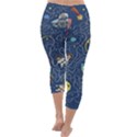 Cat-cosmos-cosmonaut-rocket Capri Winter Leggings  View4