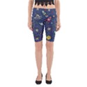 Cat-cosmos-cosmonaut-rocket Yoga Cropped Leggings View1