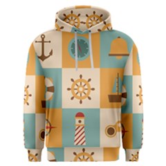 Nautical-elements-collection Men s Overhead Hoodie by Wav3s