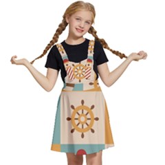 Nautical-elements-collection Kids  Apron Dress by Wav3s