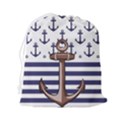 Anchor-background-design Drawstring Pouch (2XL) View2