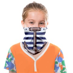 Anchor-background-design Face Covering Bandana (kids) by Wav3s