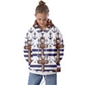 Anchor-background-design Kids  Oversized Hoodie View1