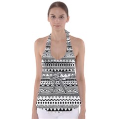 Boho-style-pattern Babydoll Tankini Top by Wav3s