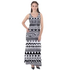 Boho-style-pattern Sleeveless Velour Maxi Dress by Wav3s