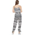 Boho-style-pattern Sleeveless Tie Ankle Chiffon Jumpsuit View2