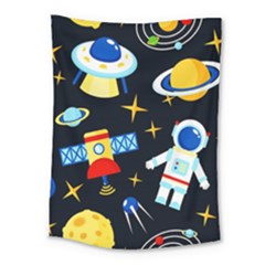 Space Seamless Pattern Medium Tapestry by Wav3s