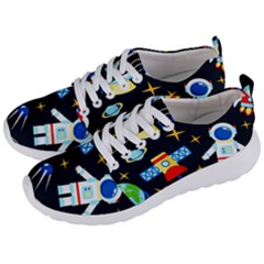 Space Seamless Pattern Men s Lightweight Sports Shoes by Wav3s