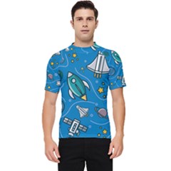 About-space-seamless-pattern Men s Short Sleeve Rash Guard by Wav3s