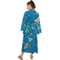 About-space-seamless-pattern Maxi Kimono View2