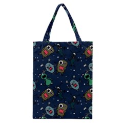 Monster-alien-pattern-seamless-background Classic Tote Bag by Wav3s