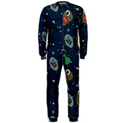 Monster-alien-pattern-seamless-background Onepiece Jumpsuit (men) by Wav3s