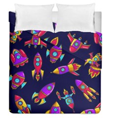 Space-patterns Duvet Cover Double Side (queen Size) by Wav3s