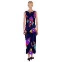 Space-patterns Fitted Maxi Dress View2