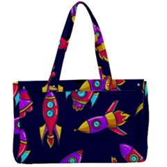 Space-patterns Canvas Work Bag