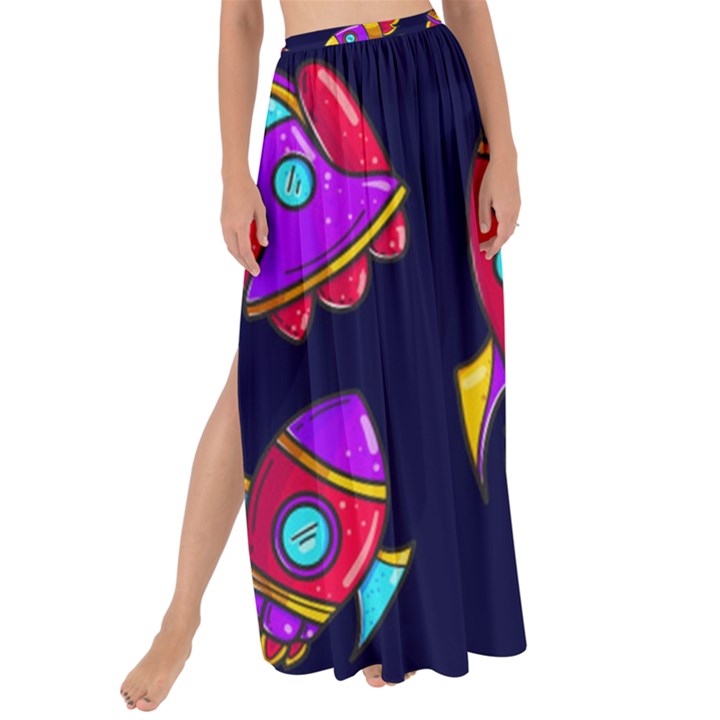 Space-patterns Maxi Chiffon Tie-Up Sarong