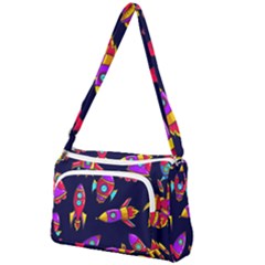 Space-patterns Front Pocket Crossbody Bag by Wav3s