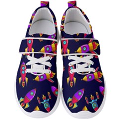 Space-patterns Men s Velcro Strap Shoes by Wav3s