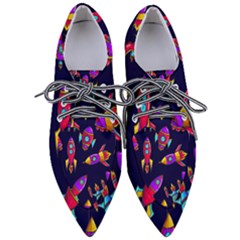 Space-patterns Pointed Oxford Shoes by Wav3s