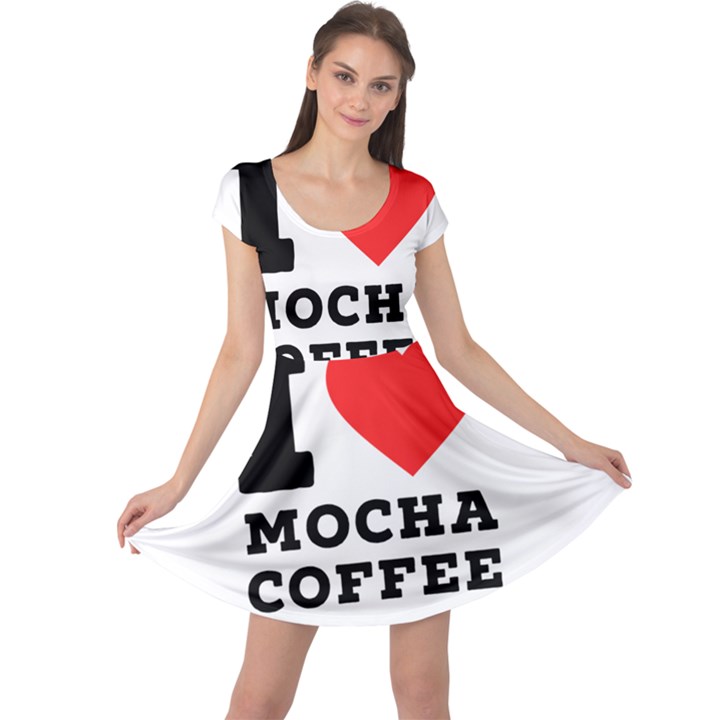 I love mocha coffee Cap Sleeve Dress