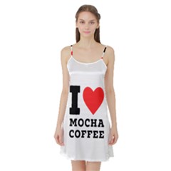 I Love Mocha Coffee Satin Night Slip by ilovewhateva