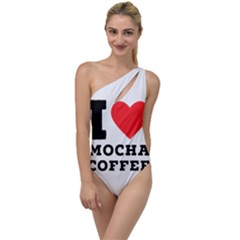 I Love Mocha Coffee To One Side Swimsuit by ilovewhateva