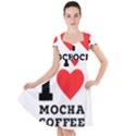 I love mocha coffee Cap Sleeve Midi Dress View1