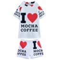 I love mocha coffee Kids  Swim Tee and Shorts Set View1