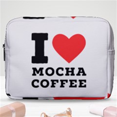 I Love Mocha Coffee Make Up Pouch (large) by ilovewhateva