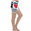 I love mocha coffee Lightweight Velour Yoga Shorts View3