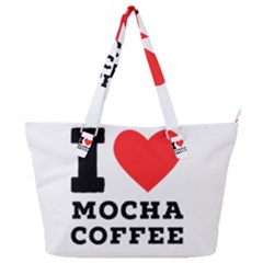 I Love Mocha Coffee Full Print Shoulder Bag by ilovewhateva