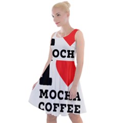 I Love Mocha Coffee Knee Length Skater Dress by ilovewhateva