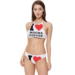 I Love Mocha Coffee Banded Triangle Bikini Set by ilovewhateva