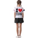 I love mocha coffee Kids  Cut Out Flutter Sleeves View2