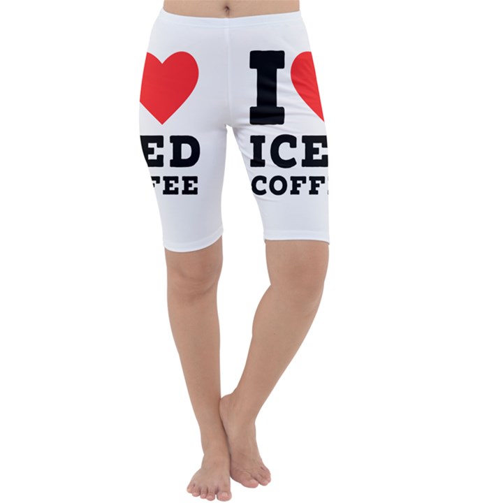 I love iced coffee Cropped Leggings 