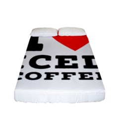 I Love Iced Coffee Fitted Sheet (full/ Double Size) by ilovewhateva