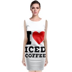 I Love Iced Coffee Classic Sleeveless Midi Dress by ilovewhateva